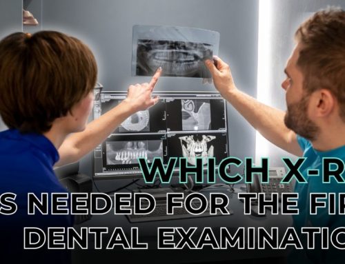 Which X-ray is needed for the first dental examination?