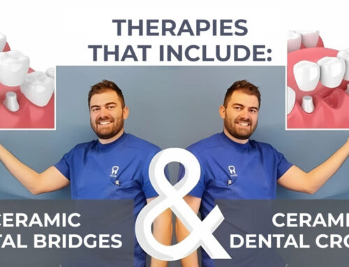 Therapies that include ceramic dental bridges and ceramic dental crowns